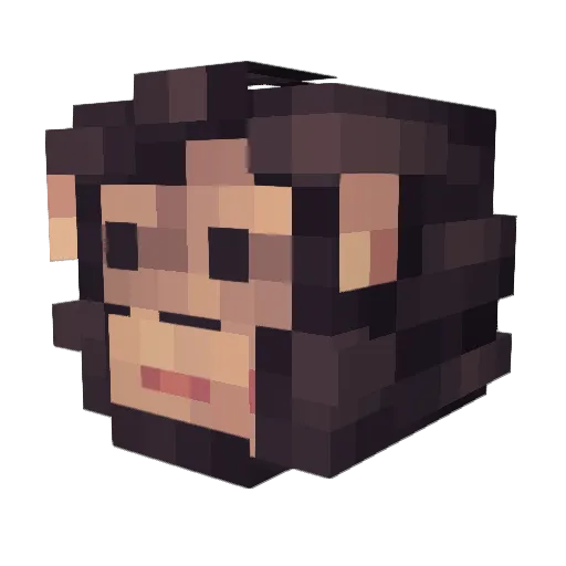 yeonju__ Minecraft avatar head, 3D render