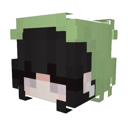 yeonnim_ Minecraft avatar head, 3D render