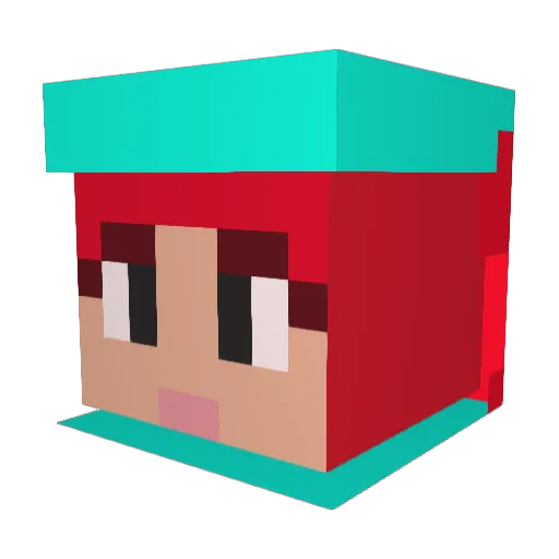 yeonwoo8645 Minecraft avatar head, 3D render