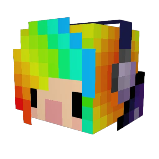 yeonzzjn Minecraft avatar head, 3D render