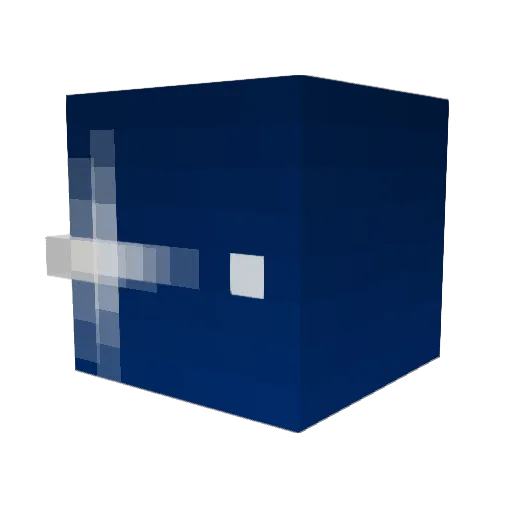yeors Minecraft avatar head, 3D render