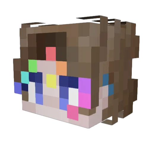yeouvoid Minecraft avatar head, 3D render