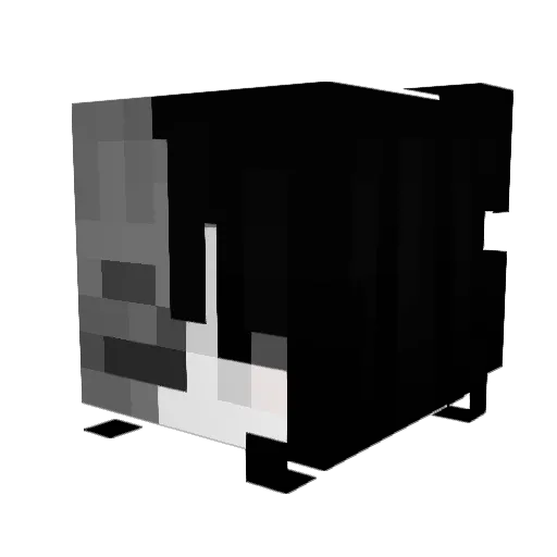 yeoxbn Minecraft avatar head, 3D render