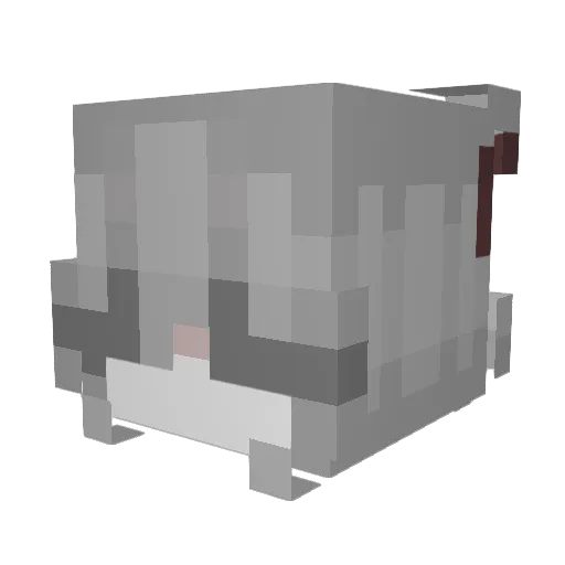 yepikaiye Minecraft avatar head, 3D render