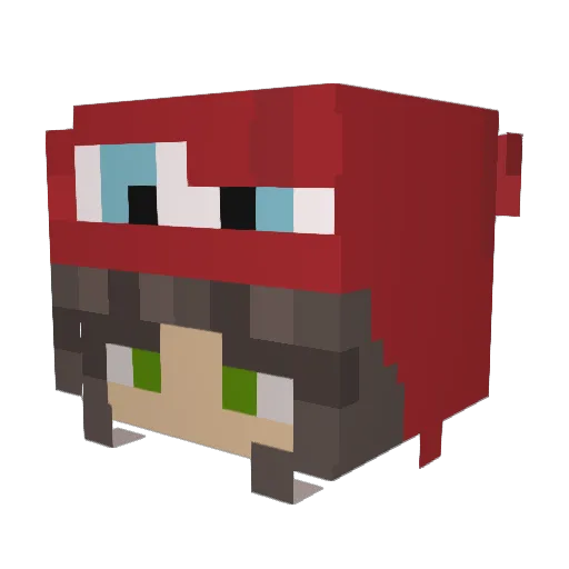 yepitsriot Minecraft avatar head, 3D render