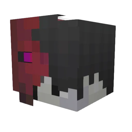 yeqz Minecraft avatar head, 3D render