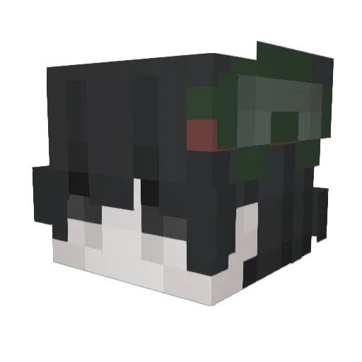 yerktk Minecraft avatar head, 3D render