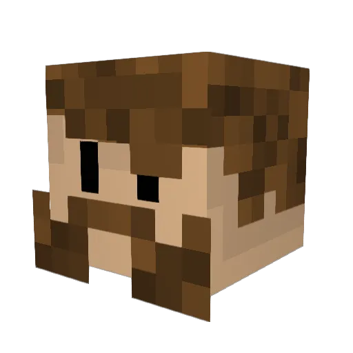 yero_C Minecraft avatar head, 3D render
