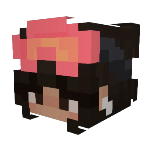 yeruwa Minecraft avatar head, 3D render