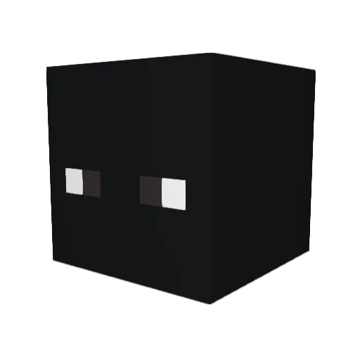 yes_world Minecraft avatar head, 3D render