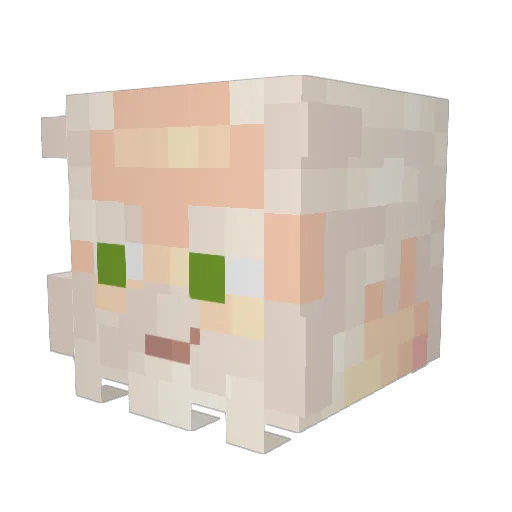 yesdim Minecraft avatar head, 3D render