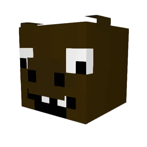 yesimrusty Minecraft avatar head, 3D render