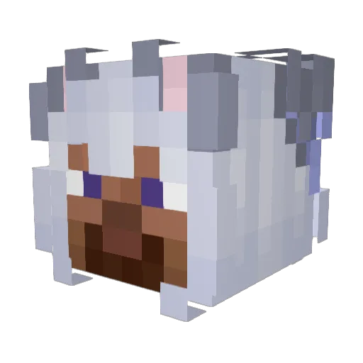 yesos Minecraft avatar head, 3D render