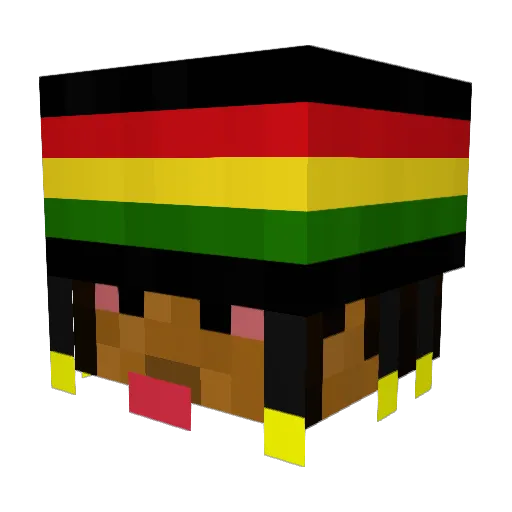 yesssyesss Minecraft avatar head, 3D render