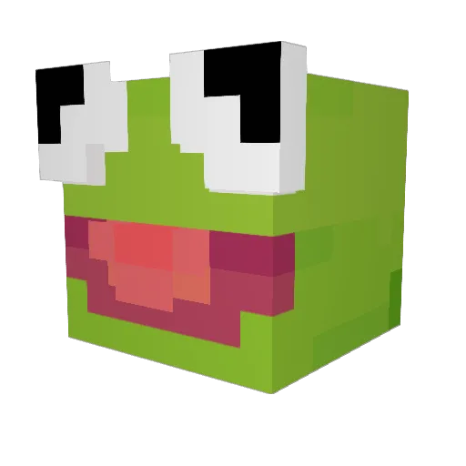 yesterday666 Minecraft avatar head, 3D render