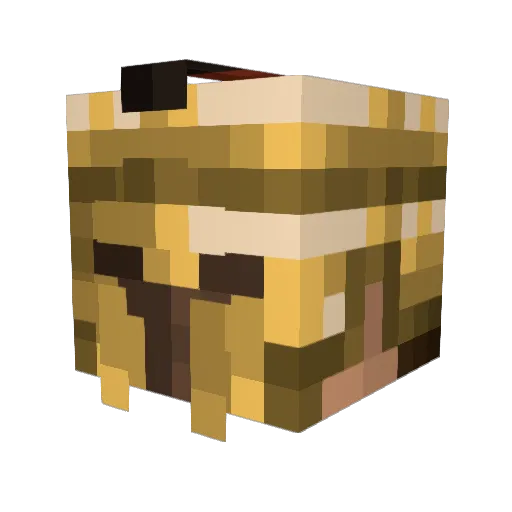 yestogda Minecraft avatar head, 3D render