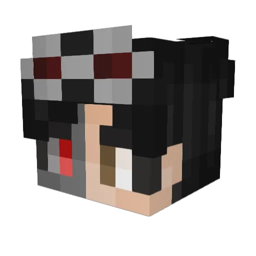 yesyesye_ Minecraft avatar head, 3D render