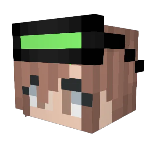 yeteyt Minecraft avatar head, 3D render