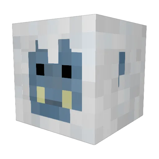 yeti_fana Minecraft avatar head, 3D render