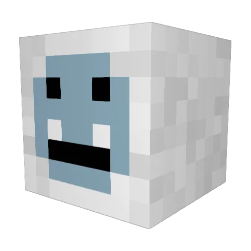 yetiytreal Minecraft avatar head, 3D render