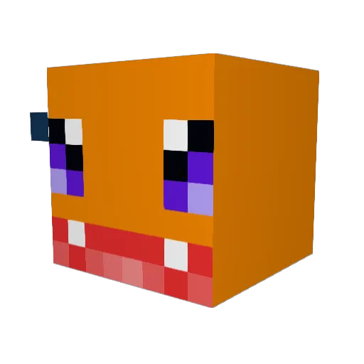 yetyep Minecraft avatar head, 3D render