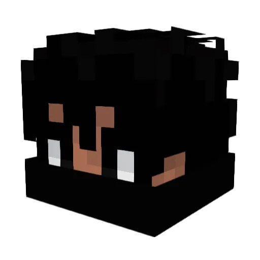 yeuyu Minecraft avatar head, 3D render