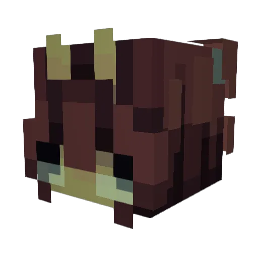 yewns Minecraft avatar head, 3D render