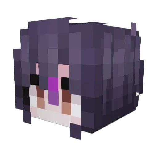 yeyan123 Minecraft avatar head, 3D render