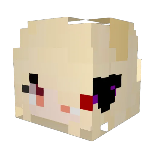 yeyeon1221 Minecraft avatar head, 3D render