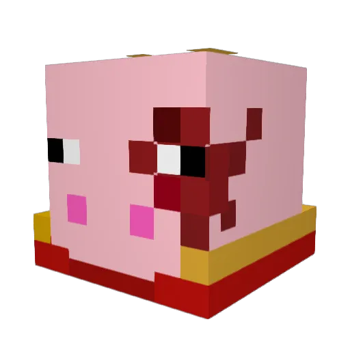 yeyerbeyer Minecraft avatar head, 3D render