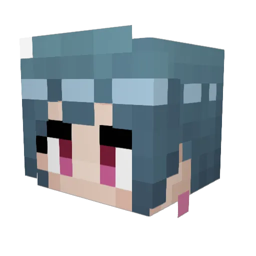 yeyest Minecraft avatar head, 3D render