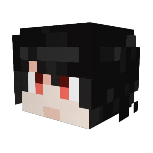 yeyeyii Minecraft avatar head, 3D render