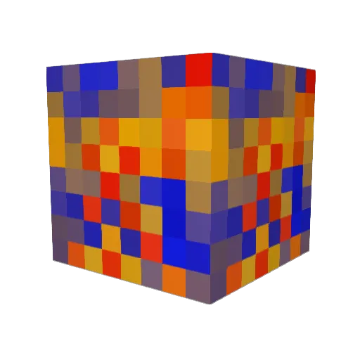 yeyi13 Minecraft avatar head, 3D render