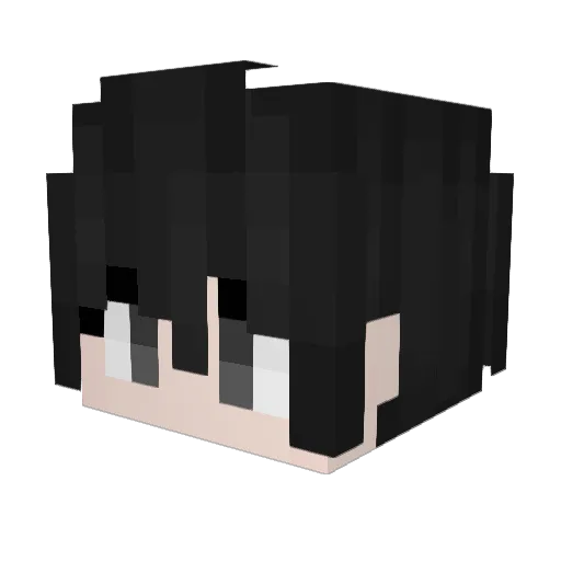 yezhifeng Minecraft avatar head, 3D render