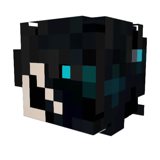 yfcb Minecraft avatar head, 3D render