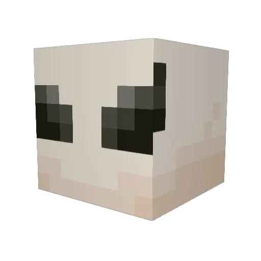 yfhqiuyfehaiyba Minecraft avatar head, 3D render