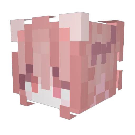 yfplwxc_321 Minecraft avatar head, 3D render