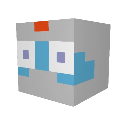 yg0v0 Minecraft avatar head, 3D render