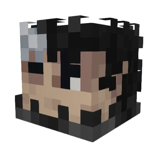 ygKelo Minecraft avatar head, 3D render