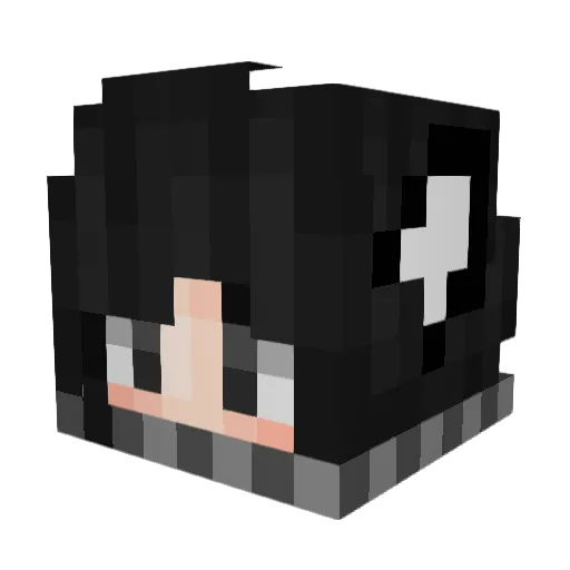 ygcz Minecraft avatar head, 3D render