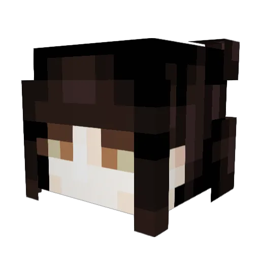 ygggthevoid Minecraft avatar head, 3D render