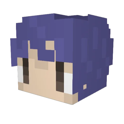 ygman Minecraft avatar head, 3D render