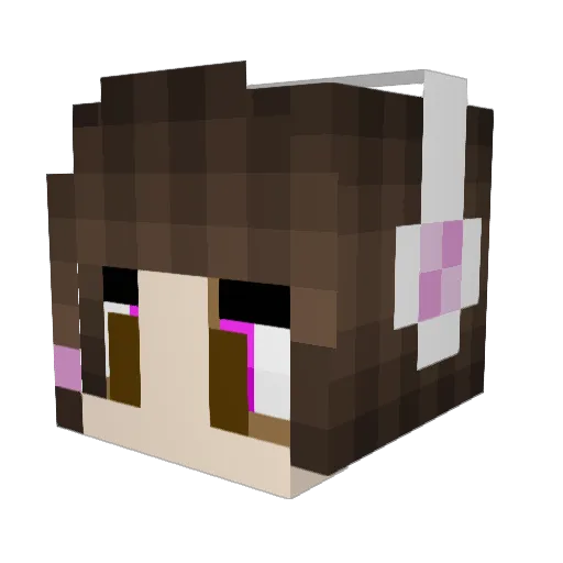 yguni09 Minecraft avatar head, 3D render