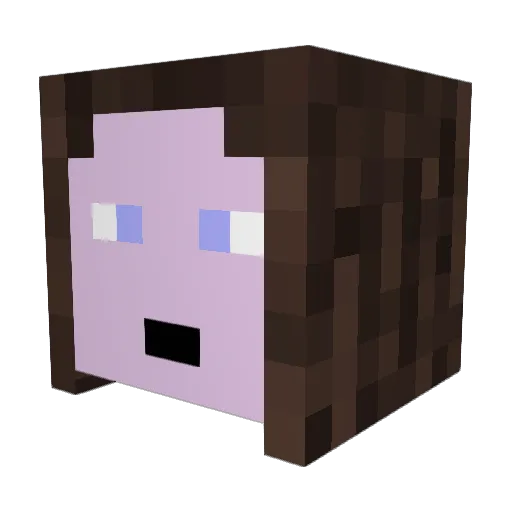ygush Minecraft avatar head, 3D render