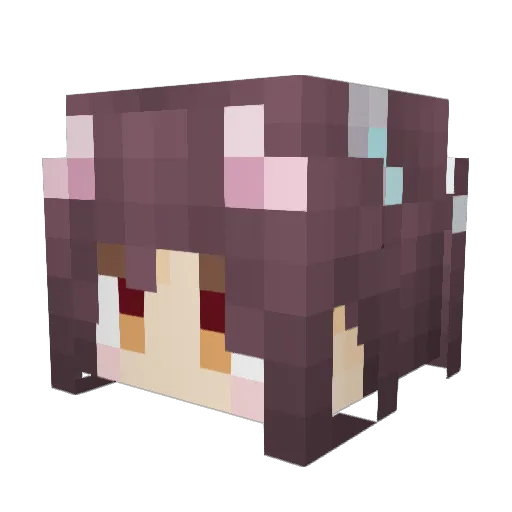 ygyukl Minecraft avatar head, 3D render