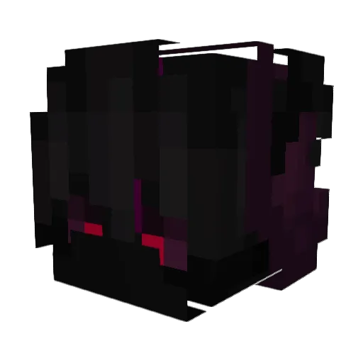 yh6IX9INE Minecraft avatar head, 3D render