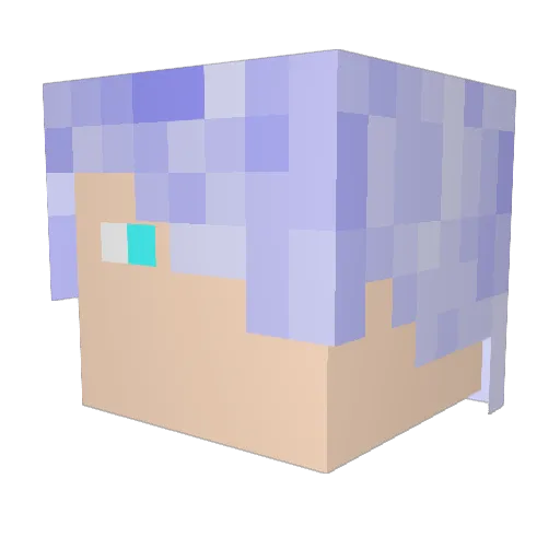 yh9987 Minecraft avatar head, 3D render