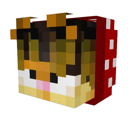 yhanii Minecraft avatar head, 3D render