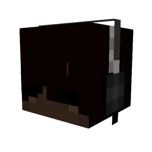 yhappo Minecraft avatar head, 3D render