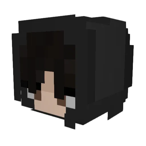 yhiita1 Minecraft avatar head, 3D render